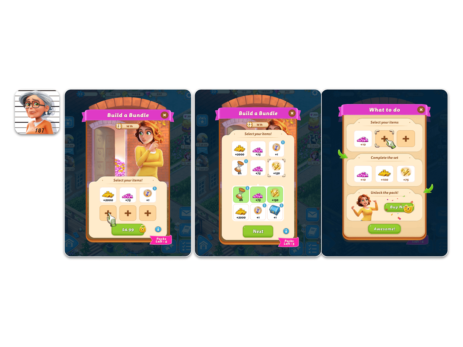 IAP monetization customizable bundles